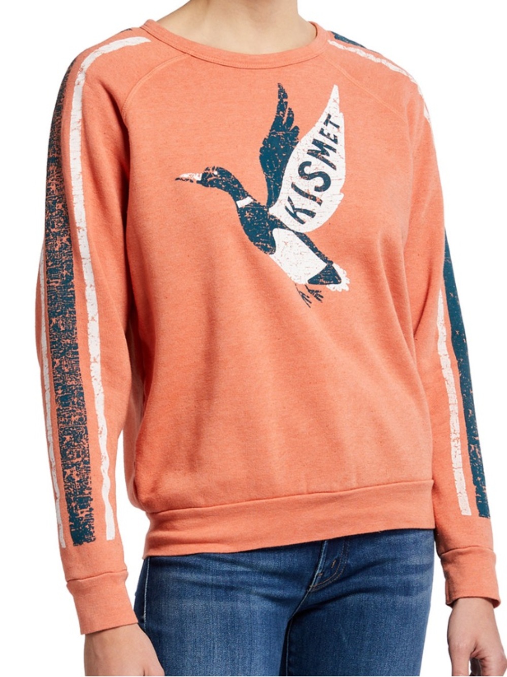 MOTHER Denim•The Hugger Kismet Raglan Sweatshirt• VHTF $158
